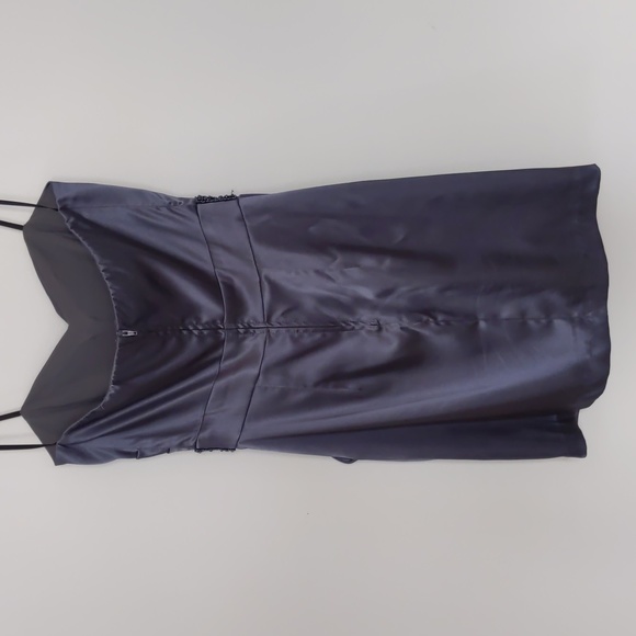 B Smart Formal Strapless Gown, Size 5/6, Blue/Gray Color, Beaded Waist - Picture 3 of 11